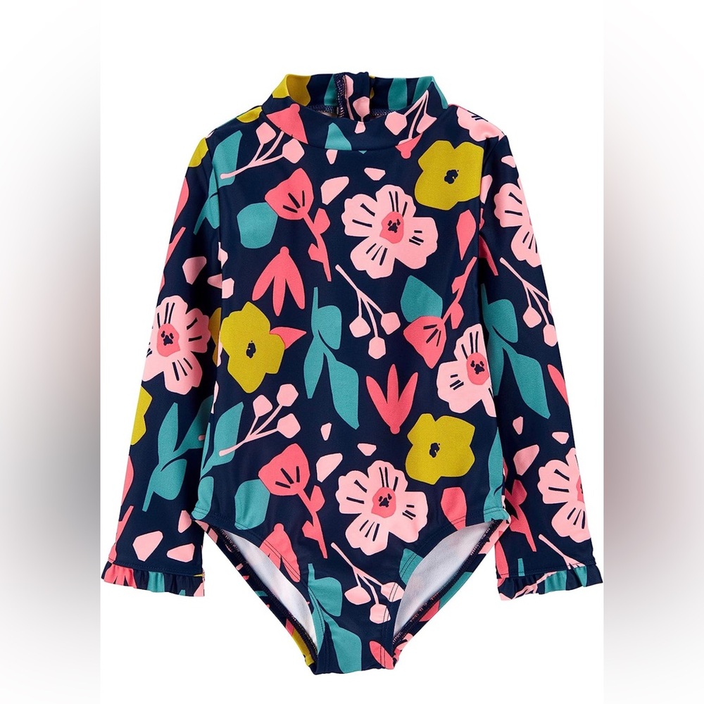 New Simple Joys by Carter's Toddlers and Baby Girls' One Piece Rashguard
